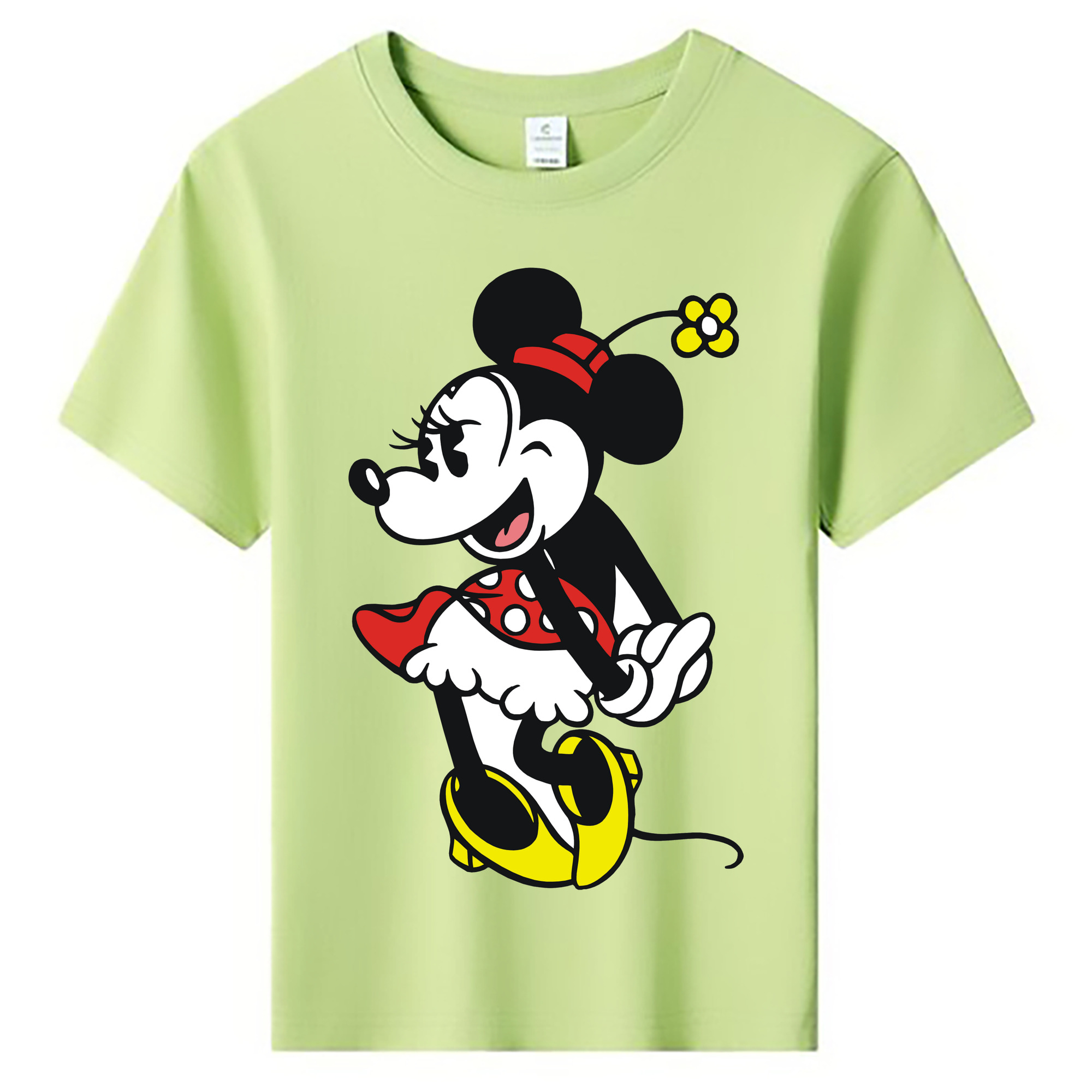 ミッキーマウス Mickey Mouse 綿100％キッズTシャツ（フロントプリント）